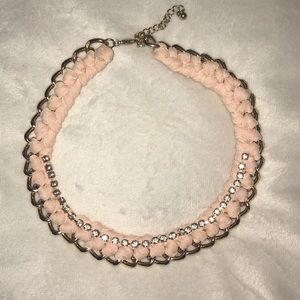 Forever 21 blush pink braided necklace